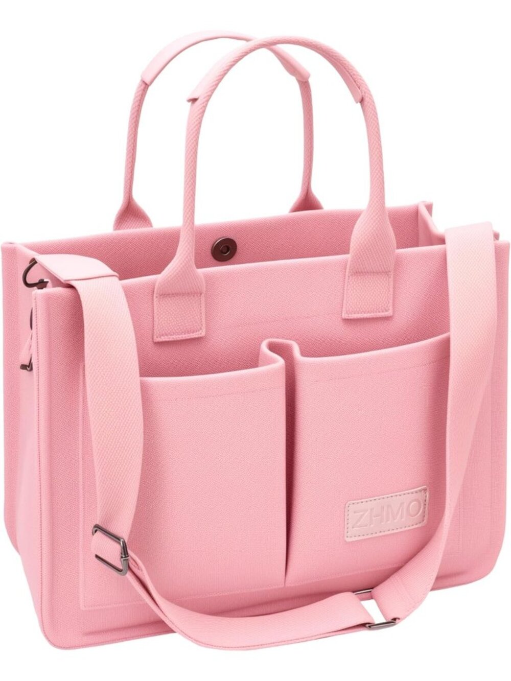 Women's Pink Canvas Tote Bag Large Crossbody Travel Handbags Purse
